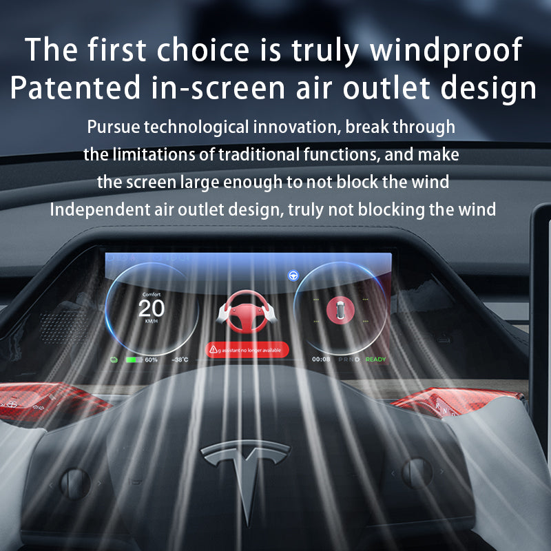 T9P Integrated  Smart Instrument Screen for Tesla Model 3/Y- Support CarPlay/Android Auto