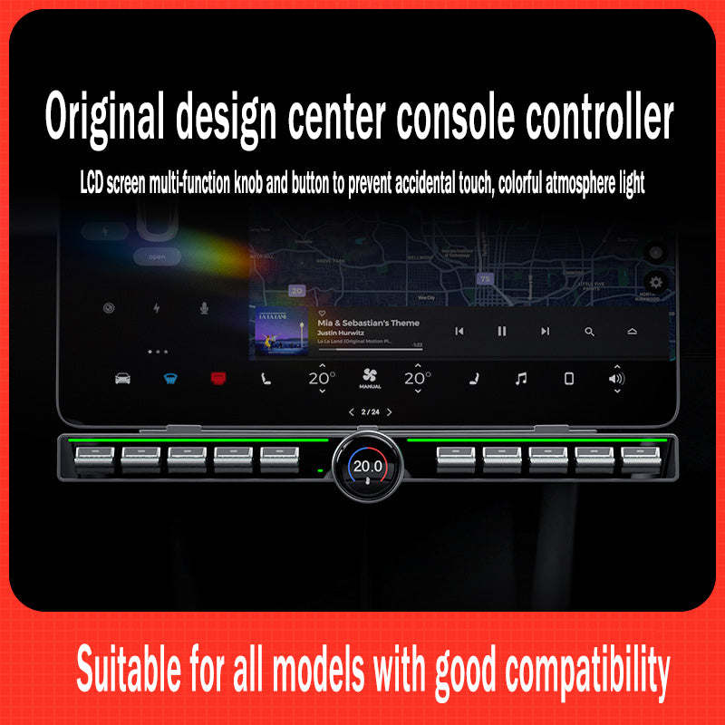 Multiple Functions Center Console Physical Control Button for the Tesla Model Y/3