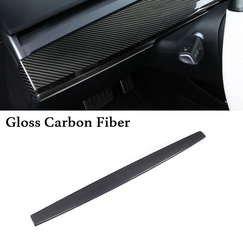 Real Carbon Fiber Dashboard Cover & Front Door Trim Panel Caps for Model 3/Y