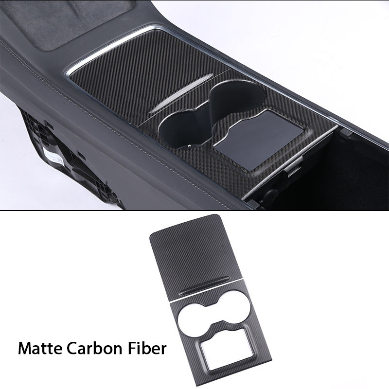 Real Carbon Fiber Center Console Trim Panel Cover for Tesla Model 3/Y