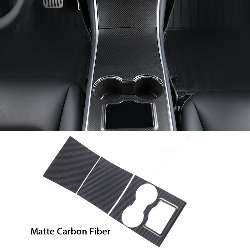 Real Carbon Fiber Center Console Trim Panel Cover for Tesla Model 3/Y