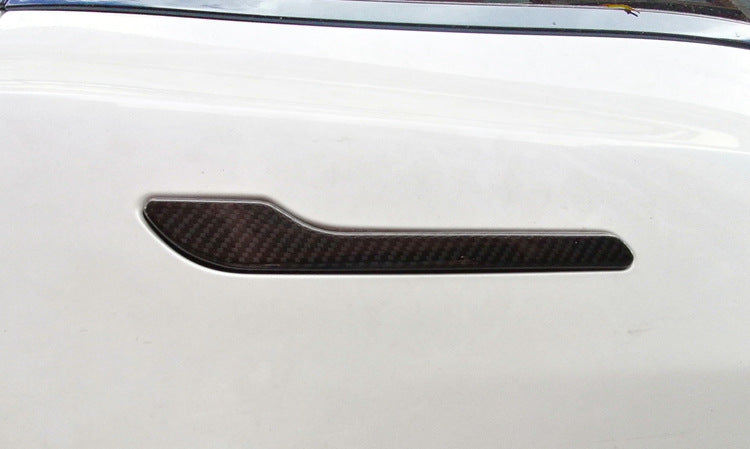 Real Carbon Fiber Door Handle Cover for Model 3/Y