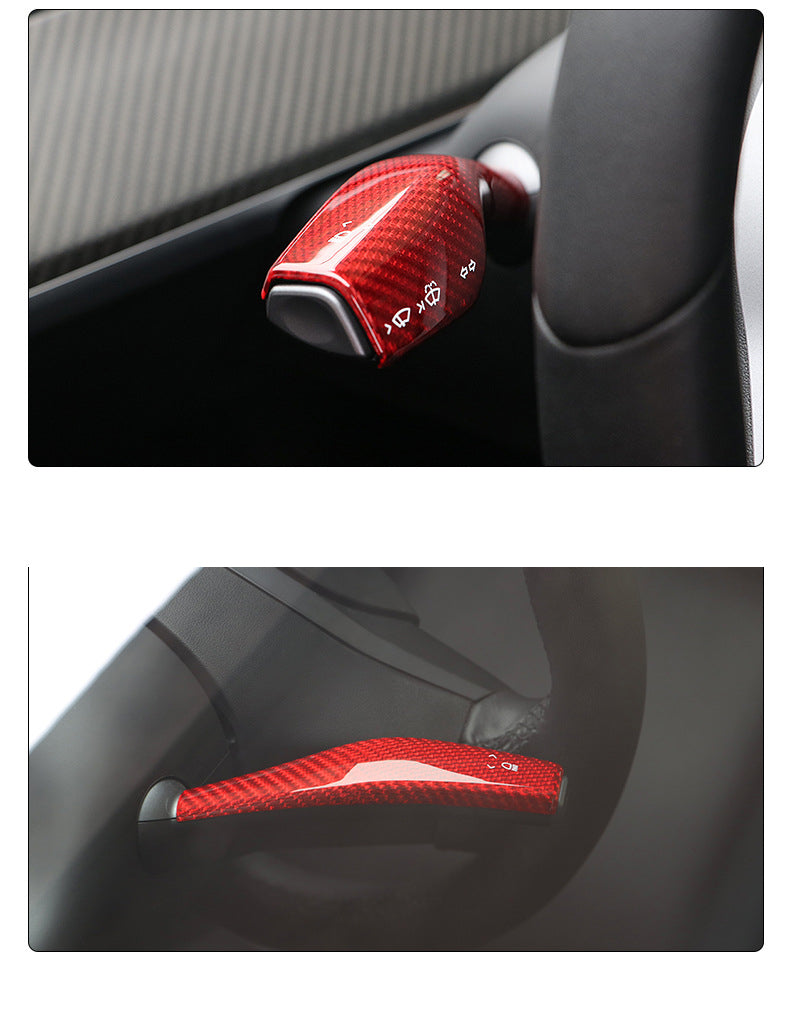 Carbon Fiber Turn Signal Stalk Covers for Model 3&Y