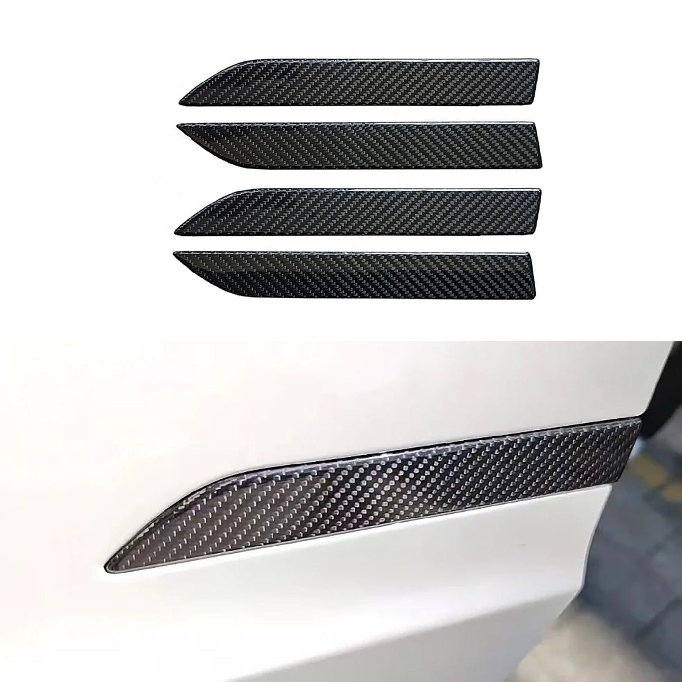 Genuine Carbon Fiber Door Handle Cover for Model X