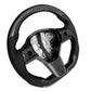 Perforated Leather, Glossy Carbon Fiber Steering Wheel Model 3/Y