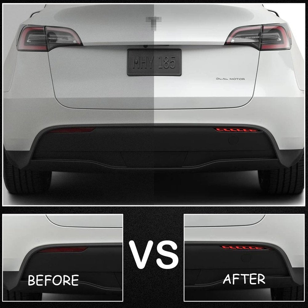 A8 Style Rear Bumper Reflectors Tail Light for Tesla Model 3/Y